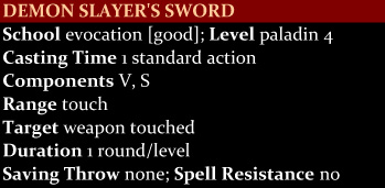 Demon Slayer's Sword